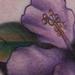 Bright purple hibiscus flower tattoo Tattoo Design Thumbnail
